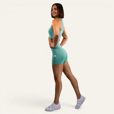 Venum Essential Bike Shorts Dame Aqua